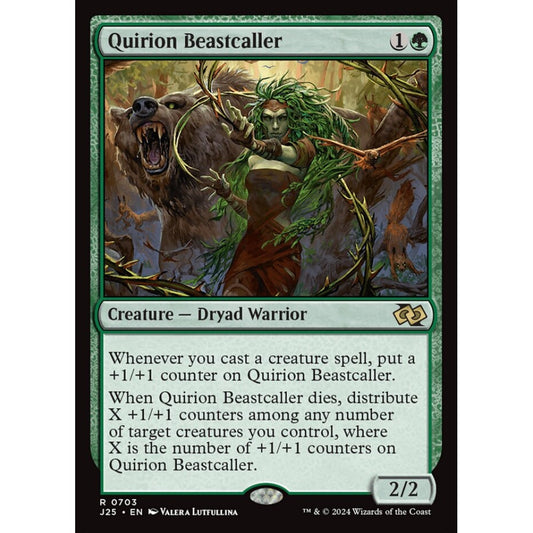 Quirion Beastcaller, 703, rare, Magic: The Gathering, Foundations Jumpstart