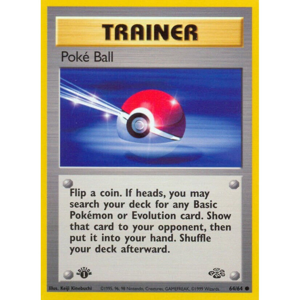 Poké Ball Common 64/64 Pokemon Card Game Jungle