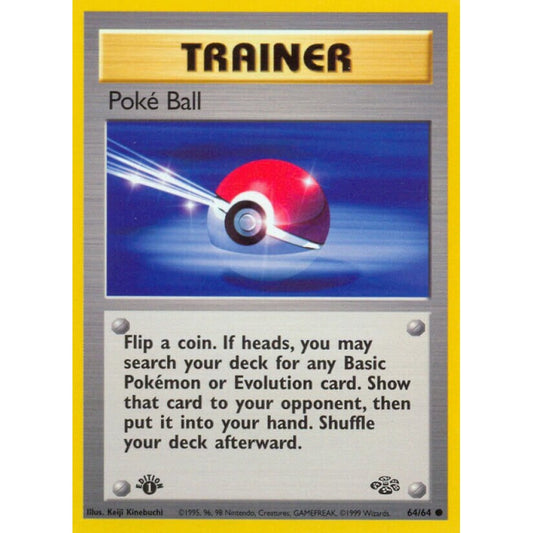 Poké Ball Common 64/64 Pokemon Card Game Jungle