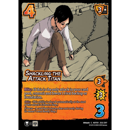 Shackling the Attack Titan, 253/297, C, UniVersus, Attack on Titan: Battle for Humanity