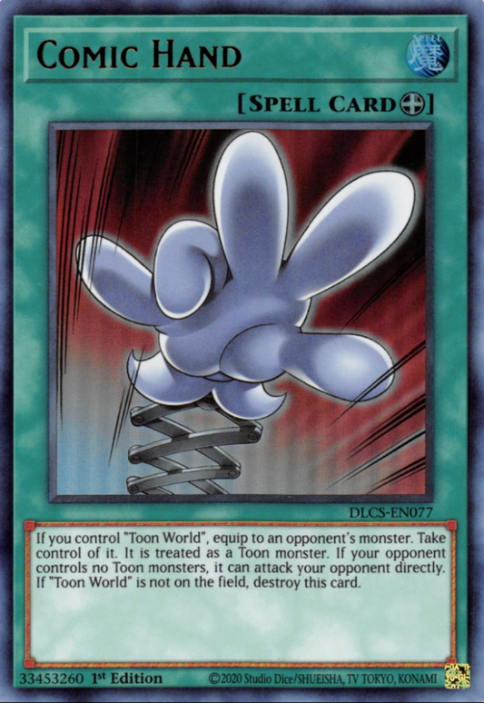 Comic Hand DRL2-EN026 Secret Secret Rare Yu-Gi-Oh Dragons of Legend 2 in Art