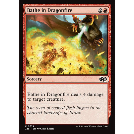 Bathe in Dragonfire, 519, common, Magic: The Gathering, Foundations Jumpstart