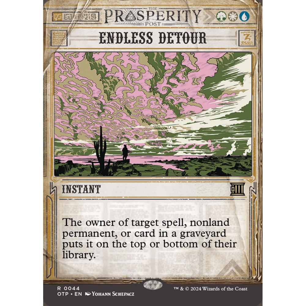 Endless Detour, 44, rare, Magic: The Gathering, Outlaws of Thunder Junction