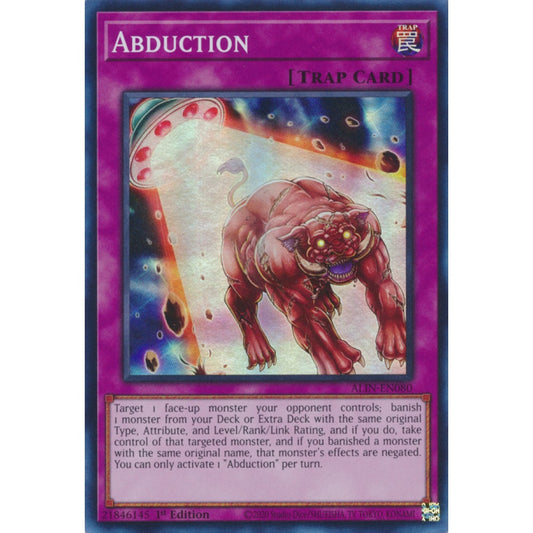 Abduction ALIN-EN080 Super Super Rare Yu-Gi-Oh Alliance Insight in Art
