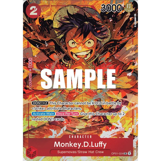 Monkey.D.Luffy, OP01-024, Alternate Art, One Piece, Romance Dawn