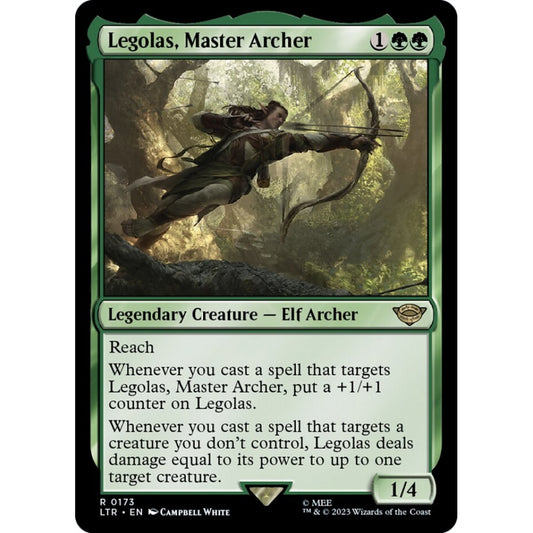 Legolas, Master Archer, rare, 173, Magic the Gathering, The Lord of the Rings: Tales of Middle-earth