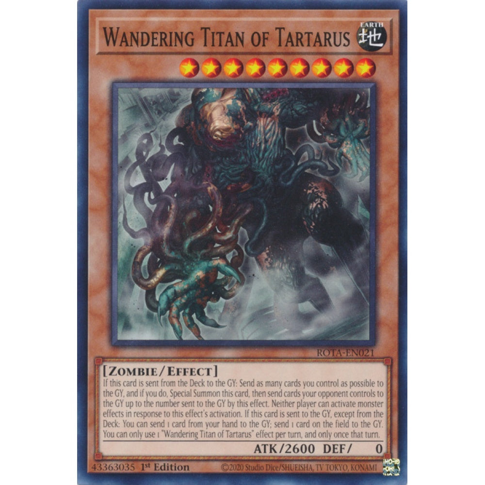Wandering Titan of Tartarus ROTA-EN021 Common Common Yu-Gi-Oh Rage of the Abyss in Art