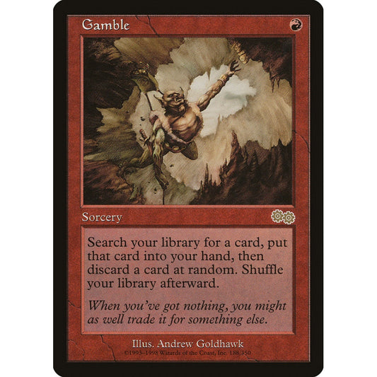 Gamble rare 188 Magic the Gathering Urza's Saga