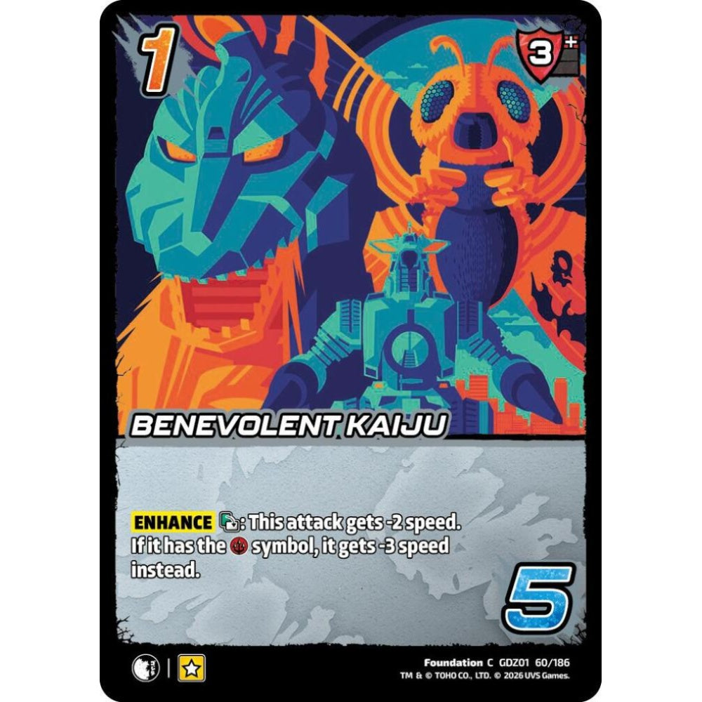 Benevolent Kaiju GDZ01 60/186 GDZ01 Universus Godzilla: Reign of Kaiju Foundation C