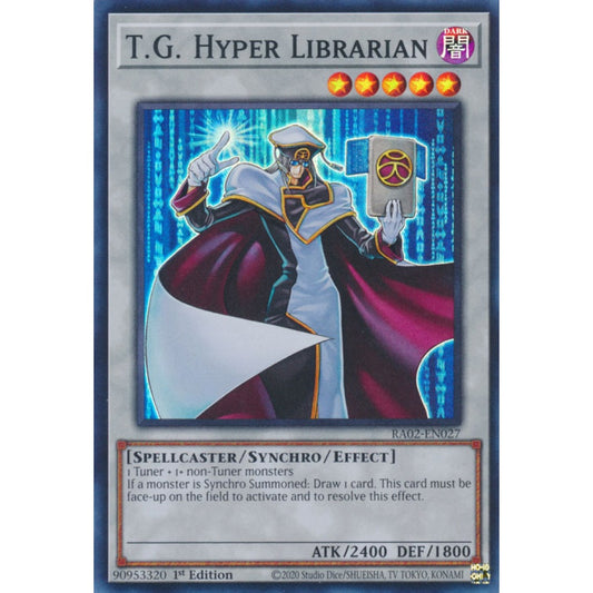 T.G. Hyper Librarian RA02-EN027 Super Super Rare Yu-Gi-Oh 25th Anniversary Rarity Collection II in Art