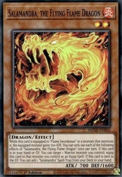 Salamandra, the Flying Flame Dragon - Maze of Millennia (Super Rare) [MZMI-002]