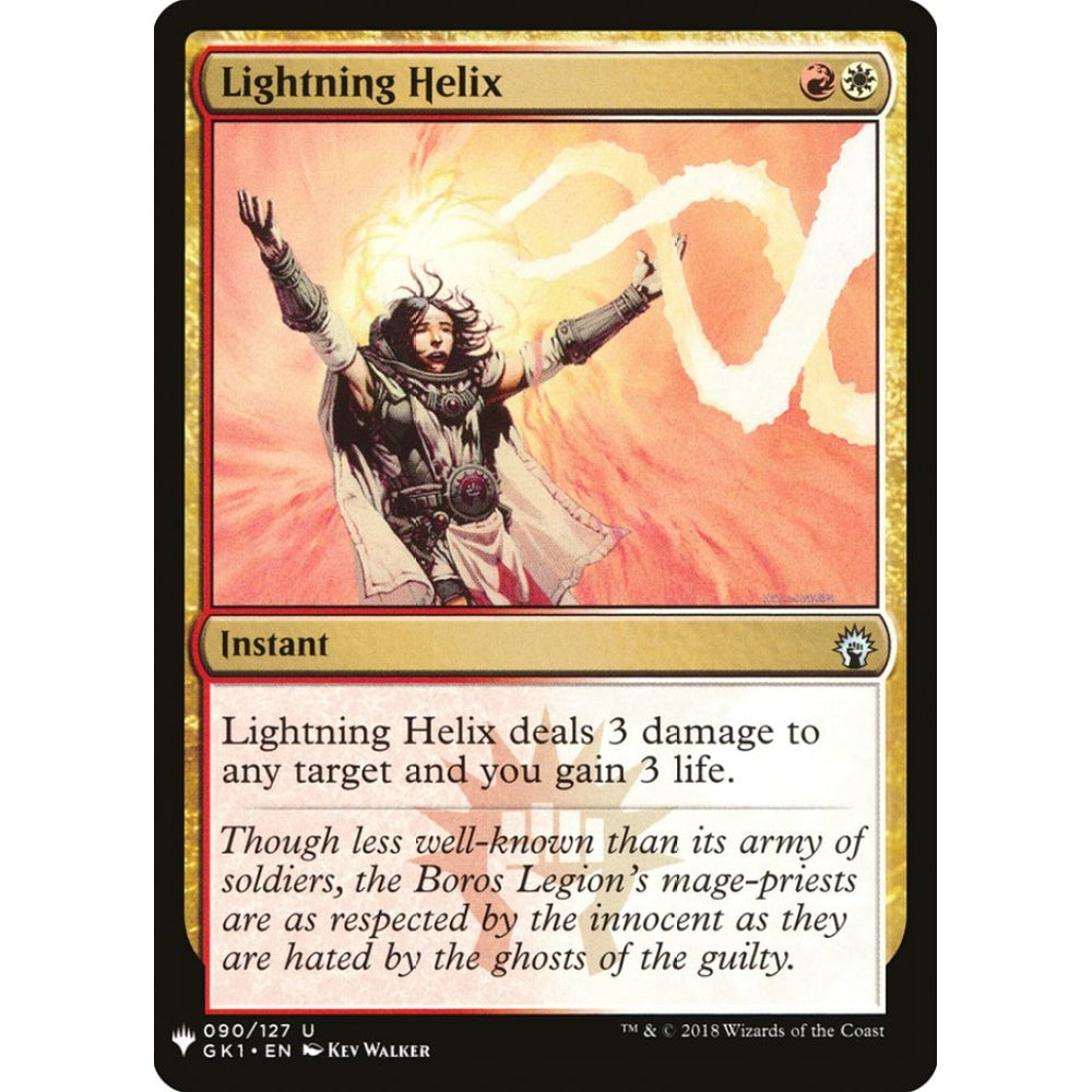 Lightning Helix uncommon GK1-90 Magic the Gathering The List
