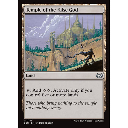 Temple of the False God, 313, uncommon, Magic: The Gathering, Duskmourn: House of Horror