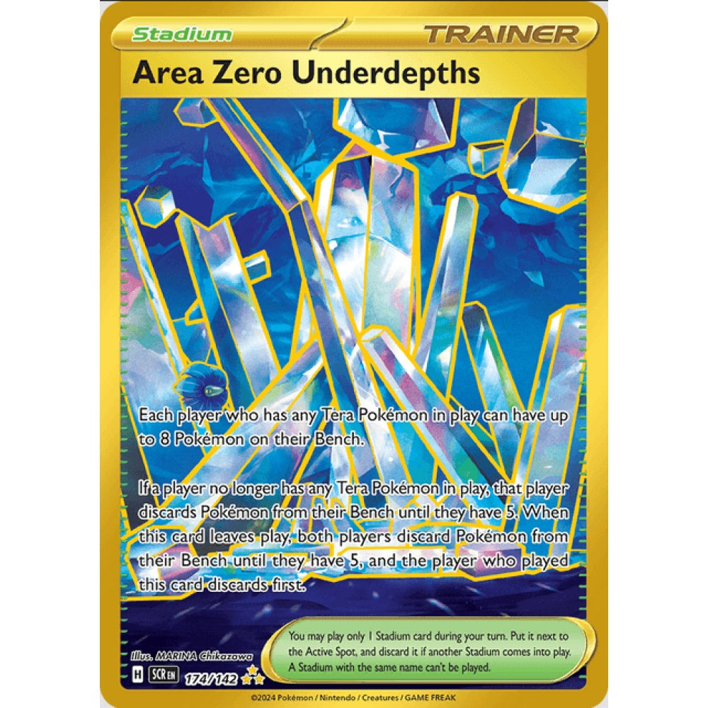 Area Zero Underdepths, 174/142, Secret Rare, Pokemon, Stellar Crown