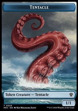 Tentacle Token (U 1/1) // Koma's Coil Token (U 3/3) - Murders at Karlov Manor: Tokens (Token) [TMKM-CT 9/7]