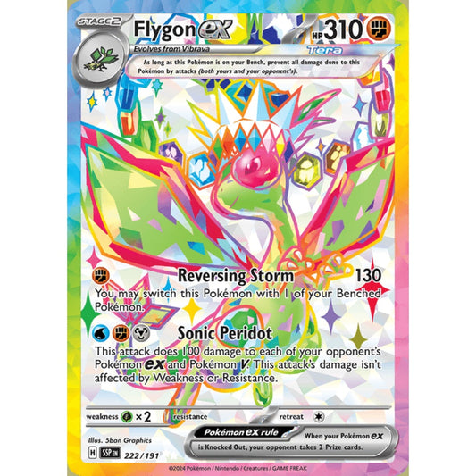 Flygon ex Full Art 222/191 Pokemon Card Game Surging Sparks