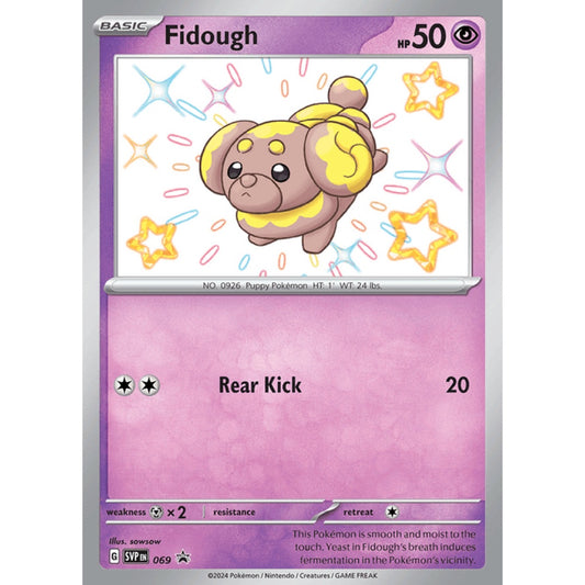 Fidough Black Star Promo 69 Pokemon Card Game Scarlet & Violet Promos