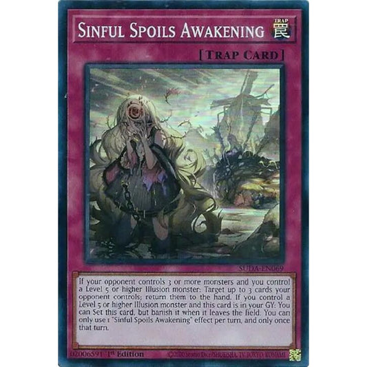 Sinful Spoils Awakening SUDA-EN069 Super Yu-Gi-Oh Supreme Darkness