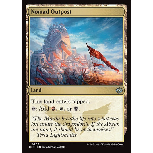 Nomad Outpost uncommon 263 Magic the Gathering Tarkir: Dragonstorm