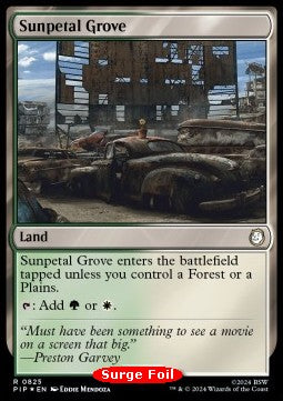 Sunpetal Grove (V.2) - Universes Beyond: Fallout: Extras (Rare) [XPIP-825]