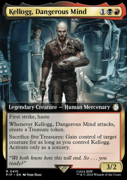 Kellogg, Dangerous Mind (V.1) - Universes Beyond: Fallout: Extras (Rare) [XPIP-415]