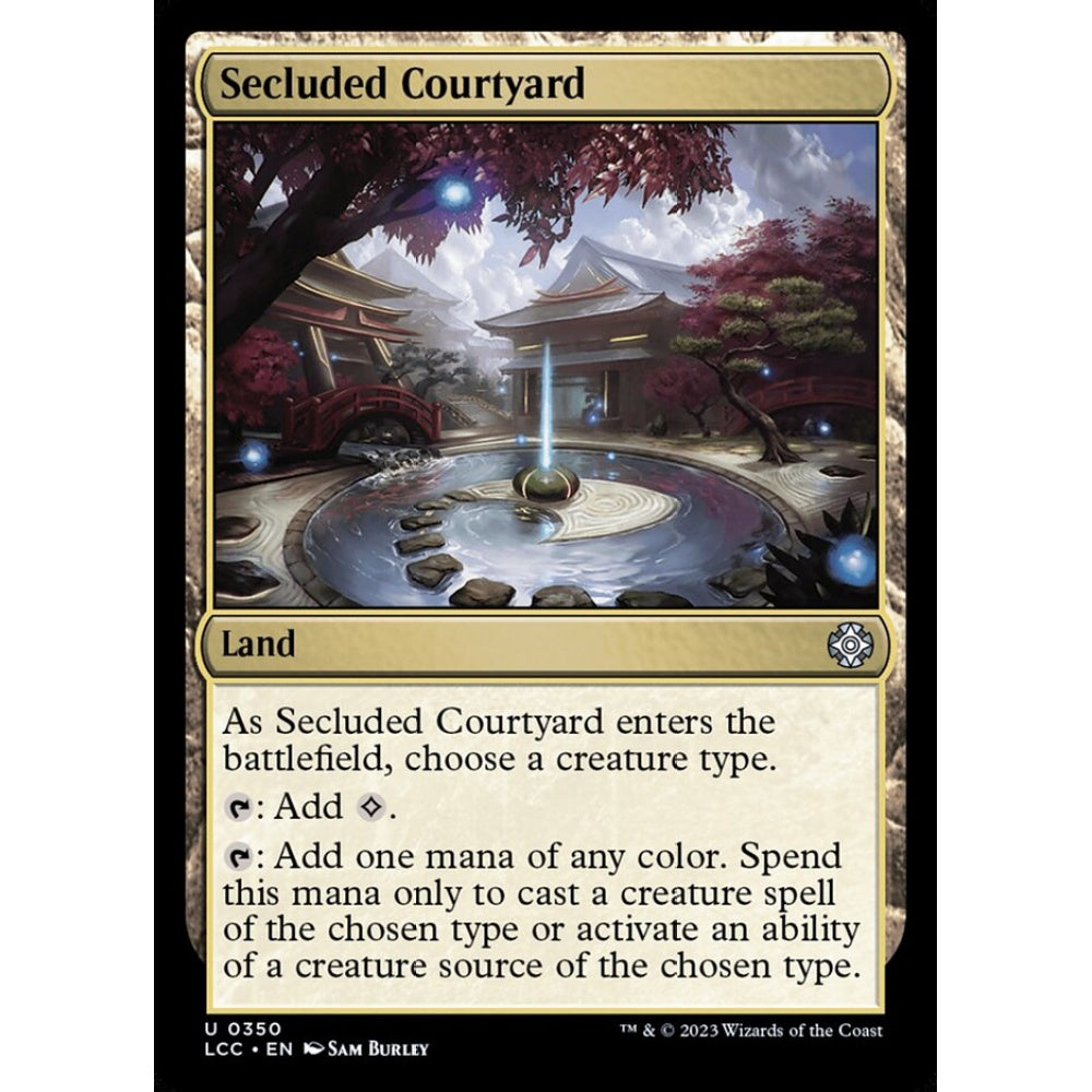 Secluded Courtyard, uncommon, 350, Magic the Gathering, The Lost Caverns of Ixalan Commander