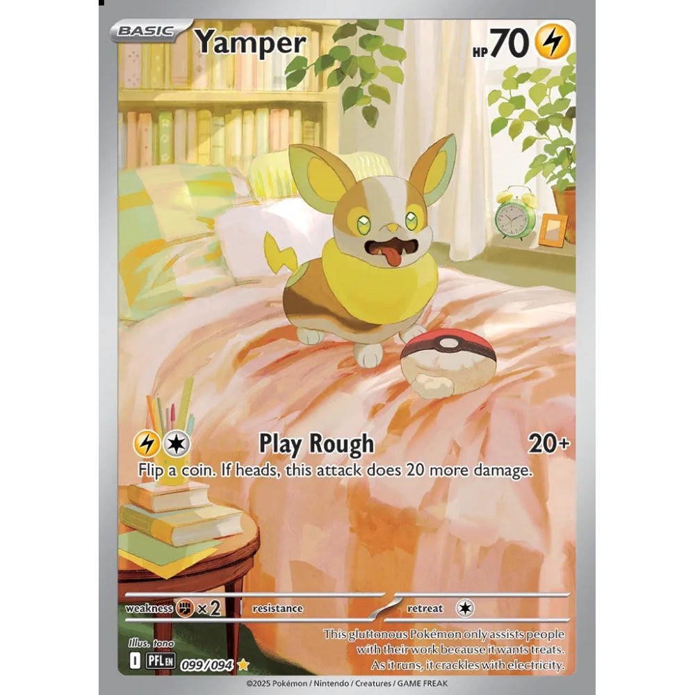 Yamper Illustration Rare 099/094 Pokemon Card Game Phantasmal Flames