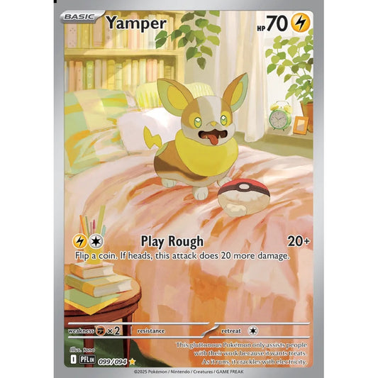 Yamper Illustration Rare 099/094 Pokemon Card Game Phantasmal Flames
