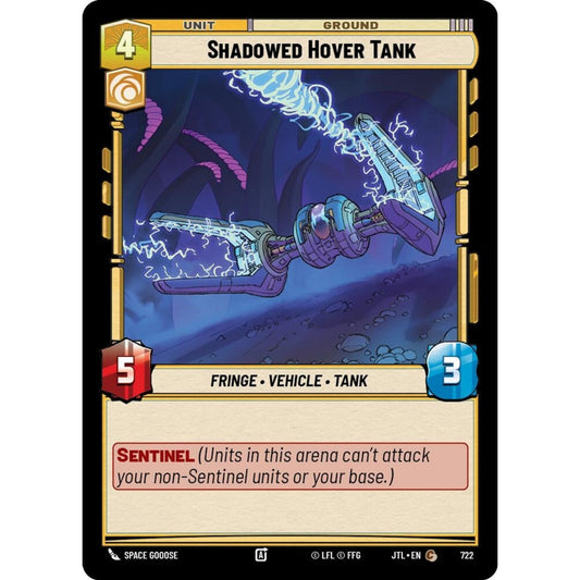 Shadowed Hover Tank, C, JTL 722) Foil, Star Wars Unlimited