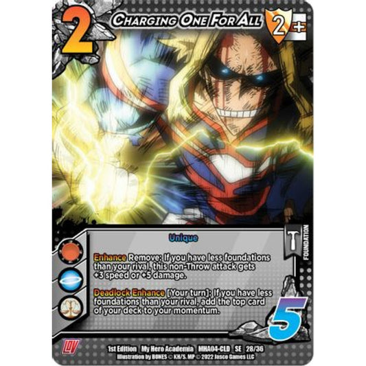 Charging One For All, 28/36, SE, UniVersus, MHA04 League of Villains