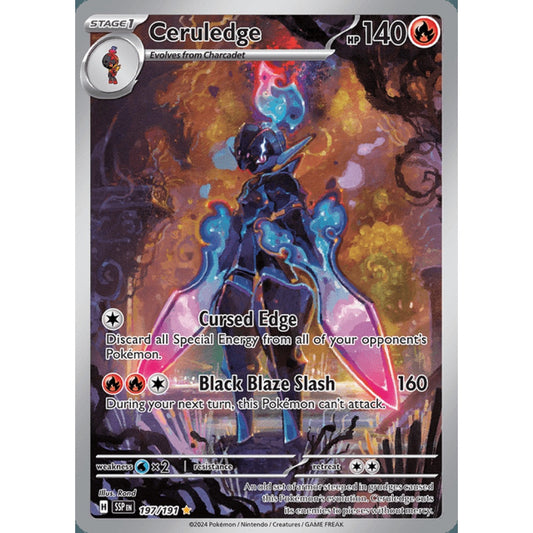 Ceruledge Illustration Rare 197/191 Pokemon Card Game Surging Sparks