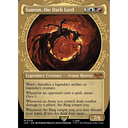 Sauron, the Dark Lord, mythic, 329, Magic the Gathering, The Lord of the Rings: Tales of Middle-earth