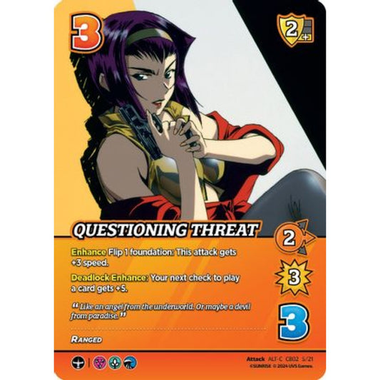 Questioning Threat, 5/21, C-ALT, UniVersus, Cowboy Bebop & Trigun Stampede