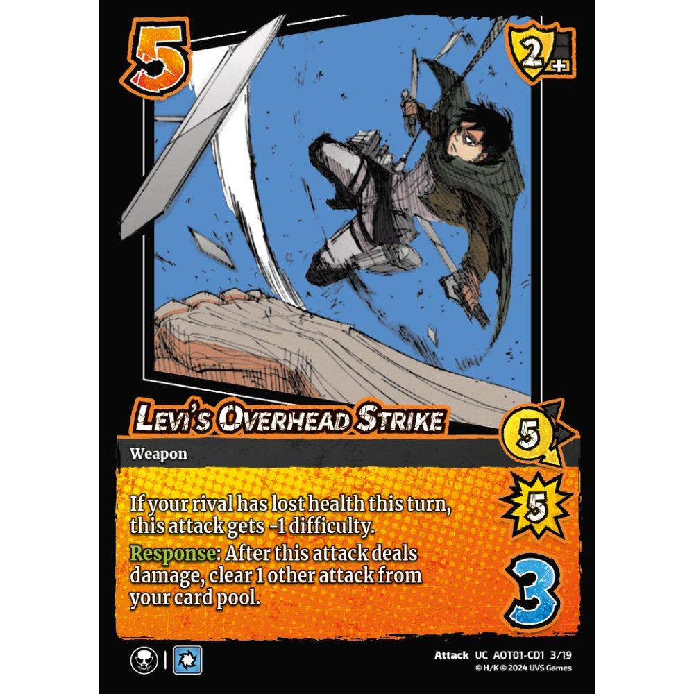 Levi's Overhead Strike, 3/19, UC, UniVersus, Attack on Titan: Battle for Humanity
