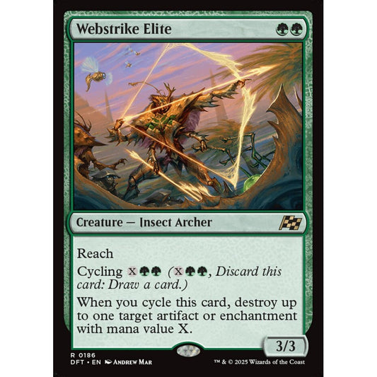 Webstrike Elite, 186, rare, Magic: The Gathering, Aetherdrift
