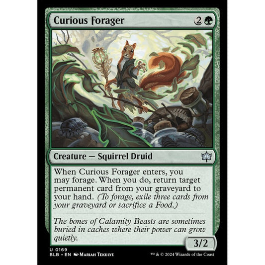 Curious Forager, 169, uncommon, Magic: The Gathering, Bloomburrow