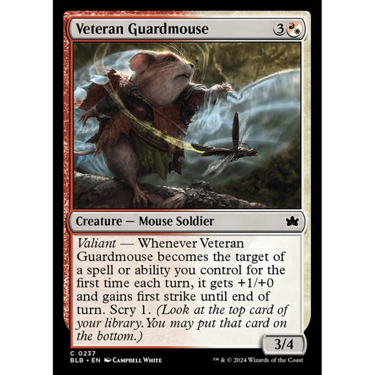 Veteran Guardmouse, 237, common, Magic: The Gathering, Bloomburrow