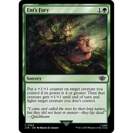 Ent's Fury, common, 164, Magic the Gathering, The Lord of the Rings: Tales of Middle-earth