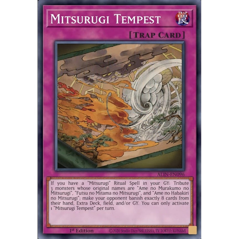 Mitsurugi Tempest ALIN-EN096 Common Common Yu-Gi-Oh Alliance Insight