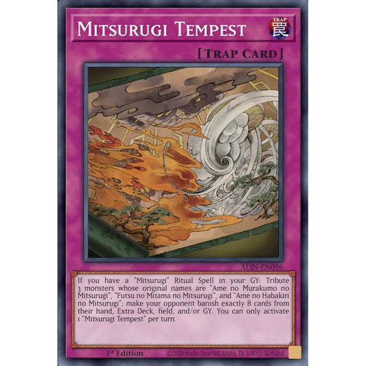 Mitsurugi Tempest ALIN-EN096 Common Common Yu-Gi-Oh Alliance Insight