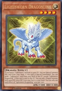 Lightsworn Dragonling (V.1 - Ultra Rare) - Legacy of Destruction (Ultra Rare) [LEDE-023]