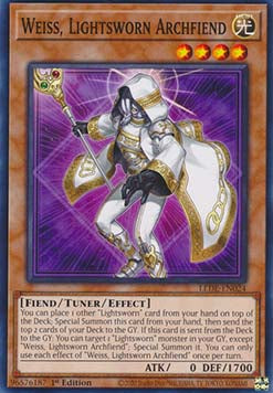 Weiss, Lightsworn Archfiend - Legacy of Destruction (Common) [LEDE-024]