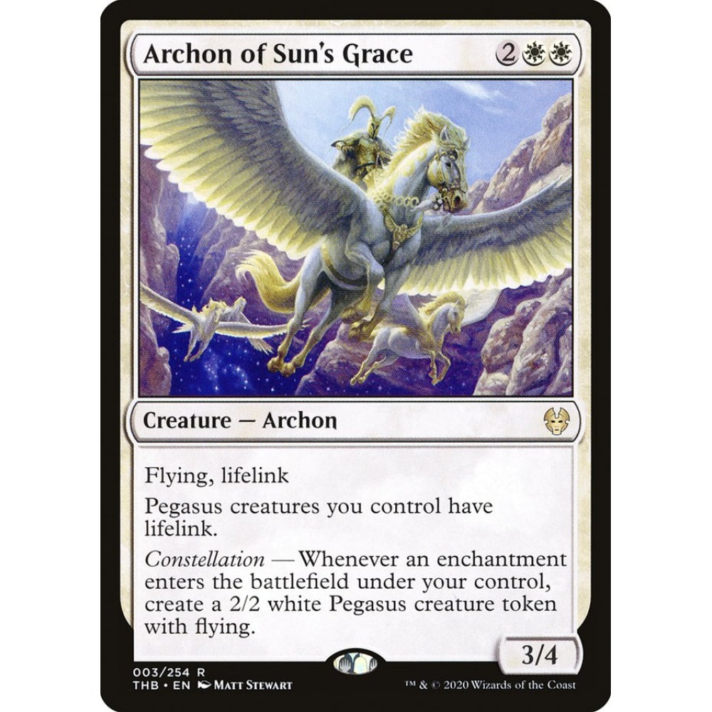 Archon of Sun's Grace rare 3 Magic the Gathering Theros Beyond Death