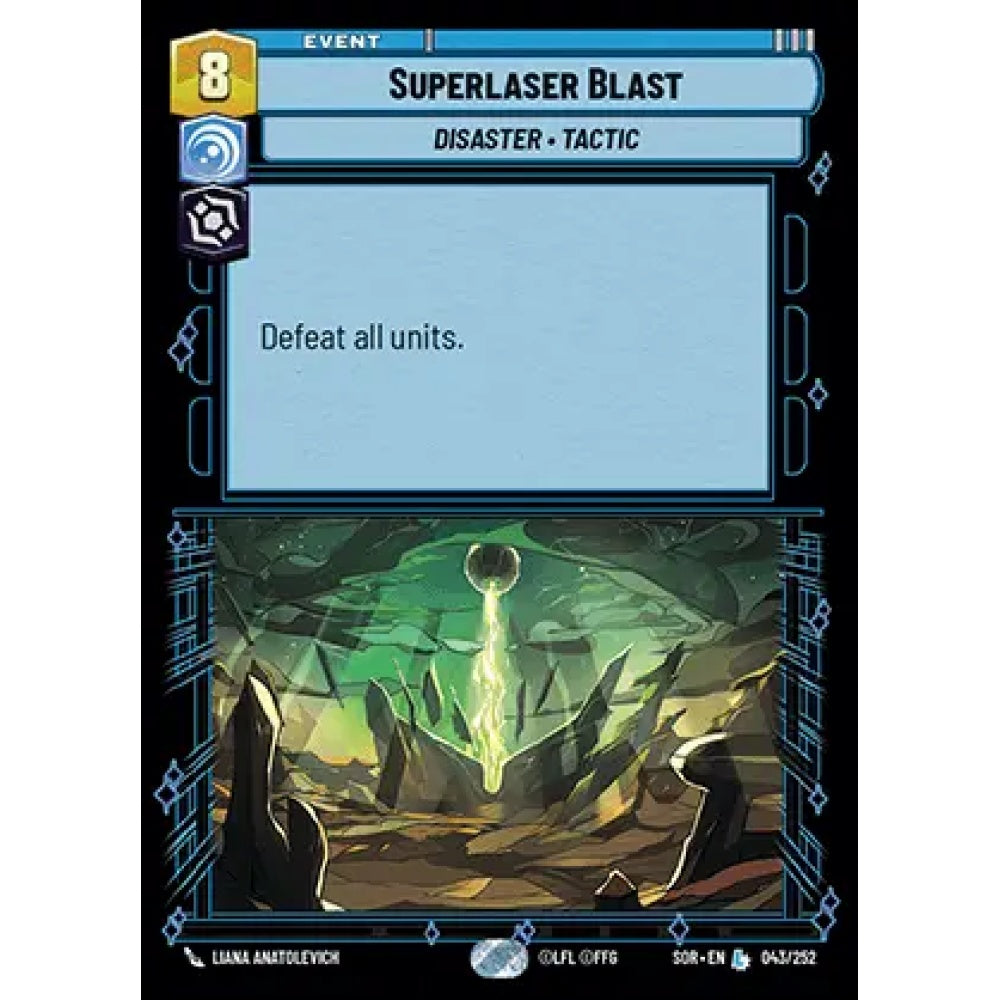 Superlaser Blast, 43, L, Star Wars Unlimited, Sparks Of Rebellion