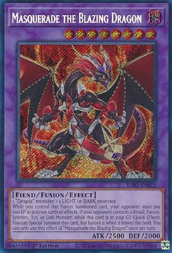 Masquerade the Blazing Dragon (V.3 - Secret Rare) - 25th Anniversary Rarity Collection II (Secret Rare) [RA02-022]