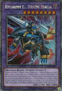 Rindbrumm the Striking Dragon (V.4 - Platinum Secret Rare) - 25th Anniversary Rarity Collection II (Platinum Secret Rare) [RA02-025]