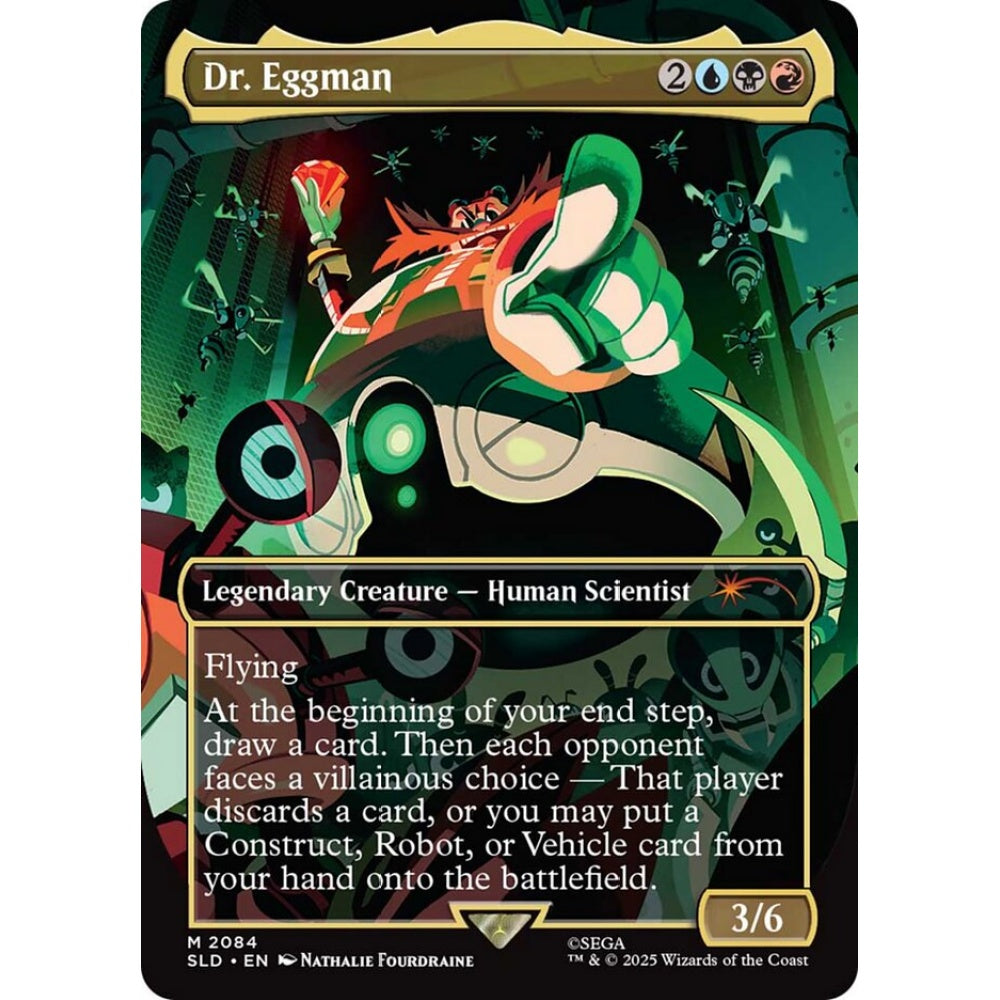 Dr. Eggman mythic 2084 Magic the Gathering Secret Lair Drop