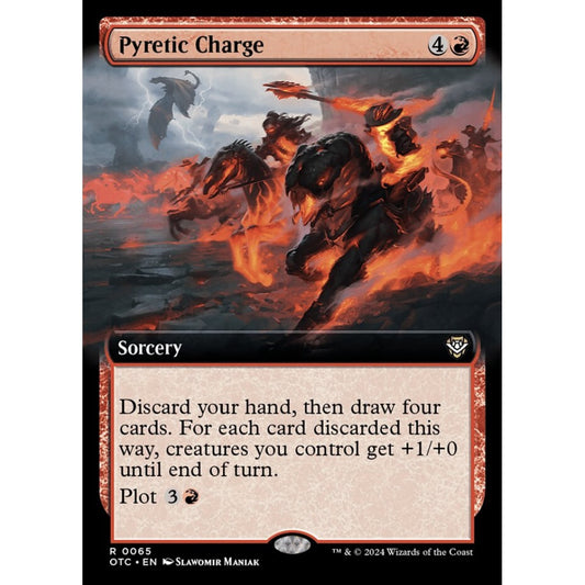 Pyretic Charge, 65, rare, Magic: The Gathering, Outlaws of Thunder Junction