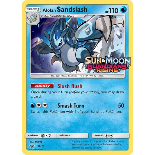 Alolan Sandslash Promo SM18 Pokemon Card Game Sun & Moon Promos