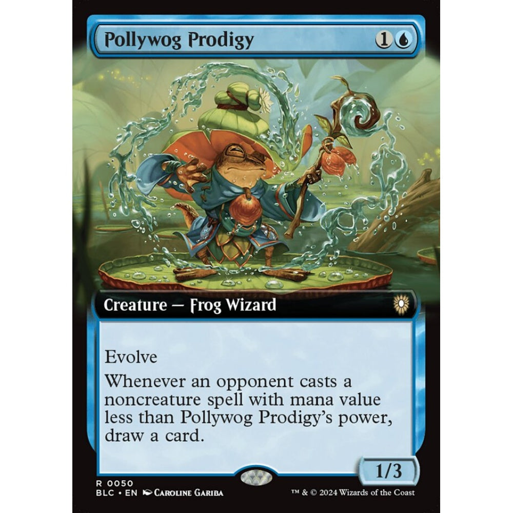 Pollywog Prodigy, 50, rare, Magic: The Gathering, Bloomburrow Commander